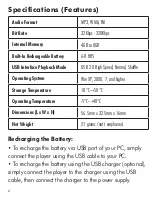 Preview for 6 page of Fitness Technoligies UWaterG5 Owner'S Manual