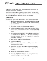 Preview for 5 page of Fitnex T60 User Manual