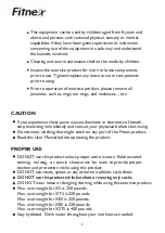 Preview for 4 page of Fitnex X5 Manual