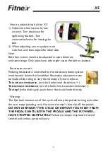 Preview for 7 page of Fitnex X5 Manual