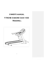 FitNord DIAMOND DASH 1000 Owner'S Manual preview