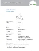 Preview for 8 page of Fitout SD 01 Product Manual