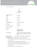 Preview for 11 page of Fitout SD 01 Product Manual