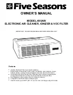 Five Seasons 490AIV Owner'S Manual preview