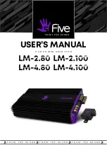 Five LM-2.100 User Manual preview