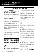 Preview for 2 page of FiveO duetto light 10a User Manual