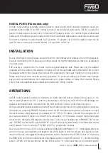 Preview for 5 page of FiveO EVE 10FXi Owner'S Manual