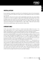 Preview for 5 page of FiveO EVE10FX Owner'S Manual