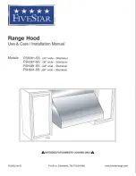 FiveStar FSH301-SS Use & Care / Installation Manual preview