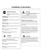 Preview for 2 page of FiveStar PN310-7BW Installation Instructions Manual