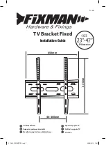 Preview for 1 page of Fixman 211834 Installation Manual