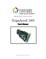 Fixstars GigaAccel 180 User Manual preview