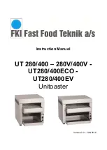 FKI Unitoaster Series Instruction Manual preview