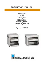 Preview for 1 page of FKI Unitoaster UT 280 Instructions For Use Manual