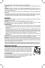 Preview for 13 page of FLAEM NUOVA P0403EM F400 Instructions For Use Manual