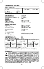 Preview for 58 page of Flaem Masterneb P0404EM F400 Instructions For Use Manual