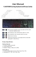 FLAGPOWER FPCP-KBD-003 User Manual preview