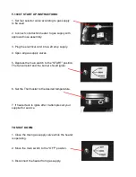 Preview for 7 page of Flagro F-1000T Operating Instructions Manual