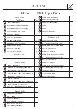 Предварительный просмотр 2 страницы Flair Furnishings Slick Triple Bunk Assembly Instructions Manual