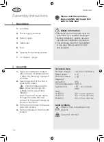 Предварительный просмотр 18 страницы Flair Meissa 6143232 Assembly Instructions Manual