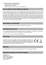 Preview for 3 page of FLAJZAR FISHTRON CatFish TX3 Instructions For Operation And Use