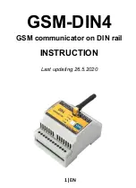 Предварительный просмотр 1 страницы FLAJZAR GSM-DIN4 Instructions Manual