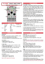 Preview for 1 page of Flame Tame Machine Manual