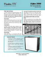 Flanders FFI Alpha 2000 Specification Sheet предпросмотр