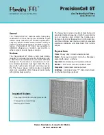 Flanders Gas Turbine Rigid Filters Cell GT Specifications preview