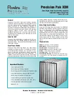 Preview for 1 page of Flanders Semi Rigid Figh Dust Holding C apacity Extended Surface Bag Filter Pak XDH Specification Sheet