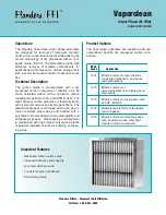 Flanders Vapor Phase Air Filter PB1209 Specification Sheet предпросмотр