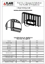 Предварительный просмотр 5 страницы Flare Fireplaces FLARE See Through 45 Installation Instructions