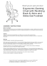 Preview for 1 page of Flash Furniture CH-00288-BK-GG Assembly Instructions Manual