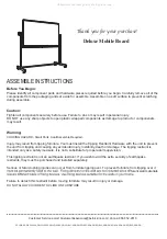 Flash Furniture Deluxe Mobile Board Assemble Instructions preview