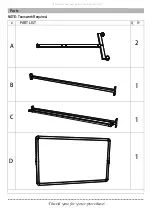 Предварительный просмотр 2 страницы Flash Furniture Deluxe Mobile Board Assemble Instructions