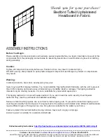 Flash Furniture HG-HB1704-Q-BK-GG Assembly Instructions предпросмотр