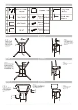 Предварительный просмотр 2 страницы Flash Furniture LeatherSoft Upholstered Barstool with Black Metal Frame Assembly Instructions