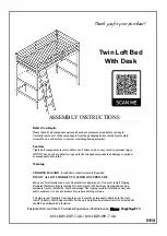 Flash Furniture MH-LBD5-WH-T-GG Assembly Instructions Manual предпросмотр