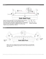 Предварительный просмотр 4 страницы Flash Furniture Mid-Century Modern Loveseat Sofa Assembly Instructions