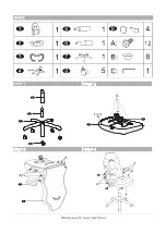 Предварительный просмотр 2 страницы Flash Furniture Racing Style Leathersoft Ergonomic Gaming Chair Assembly Instructions Manual