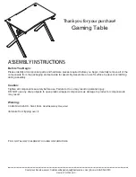 Предварительный просмотр 3 страницы Flash Furniture Racing Style Leathersoft Ergonomic Gaming Chair Assembly Instructions Manual