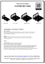 Flash Furniture SL-BK4-T-B-GG Assembly Instructions предпросмотр