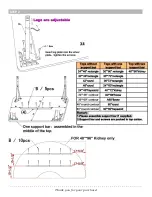 Предварительный просмотр 3 страницы Flash Furniture XU-GRP-16CH-A3060CON-60-OAK-T-A-CAS-GG Assembly Instructions