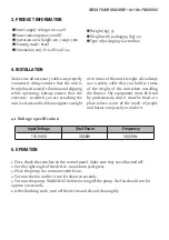 Preview for 3 page of Flash F5300002 User Manual