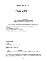 Предварительный просмотр 2 страницы Flash FLG-256 User Manual