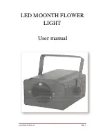 Flash LED MOONTH FLOWER LIGHT User Manual preview