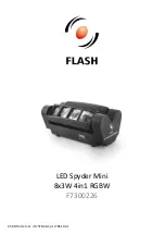 Flash LED Spyder Mini User Manual preview