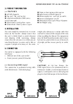 Preview for 3 page of Flash MOVING HEAD BEAM 17R User Manual