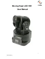 Preview for 1 page of Flash moving head led 15w User Manual