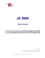 Preview for 1 page of FLASHELEK JX 5600 User Manual